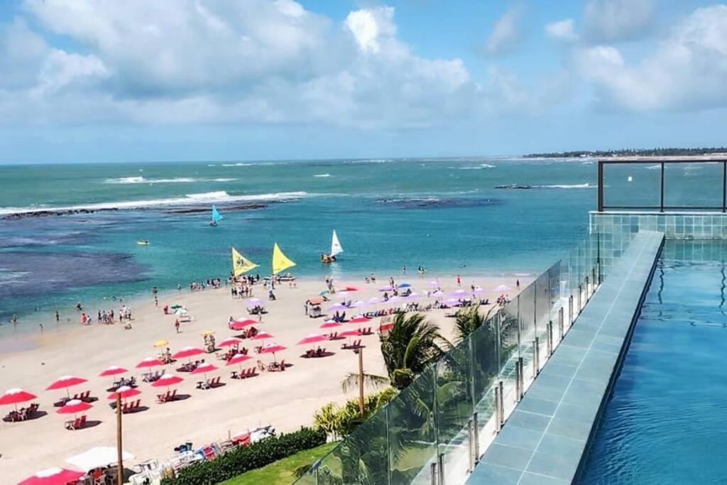Flat De Luxo Beira-Mar Em Porto De Galinhas 아파트 외부 사진